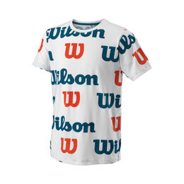 Tenisové Oblečení Wilson All Over Logo Tech Tee